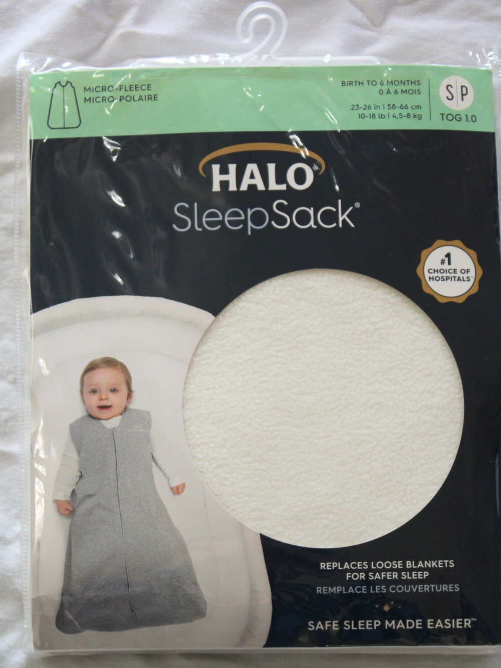 HALO Sleepsack Micro-Fleece Baby Sleep Sack - Gray
